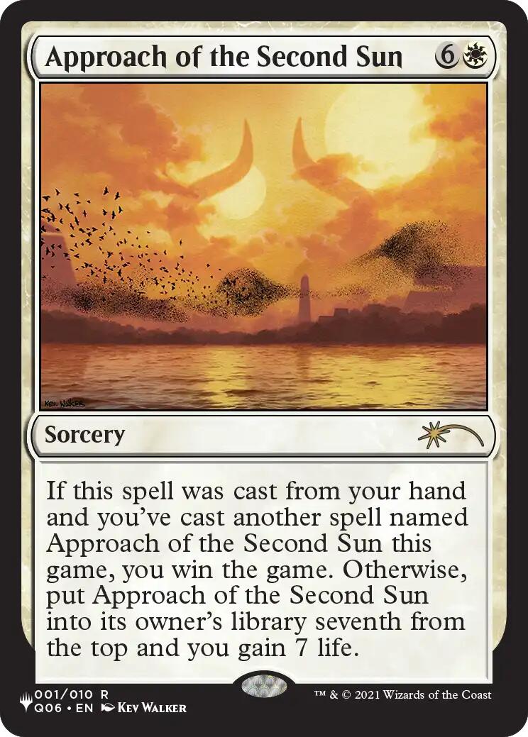 Approach of the Second Sun (Q06) [The List] | Cards and Coasters CA