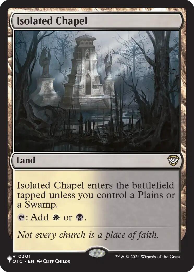 Isolated Chapel [The List] | Cards and Coasters CA