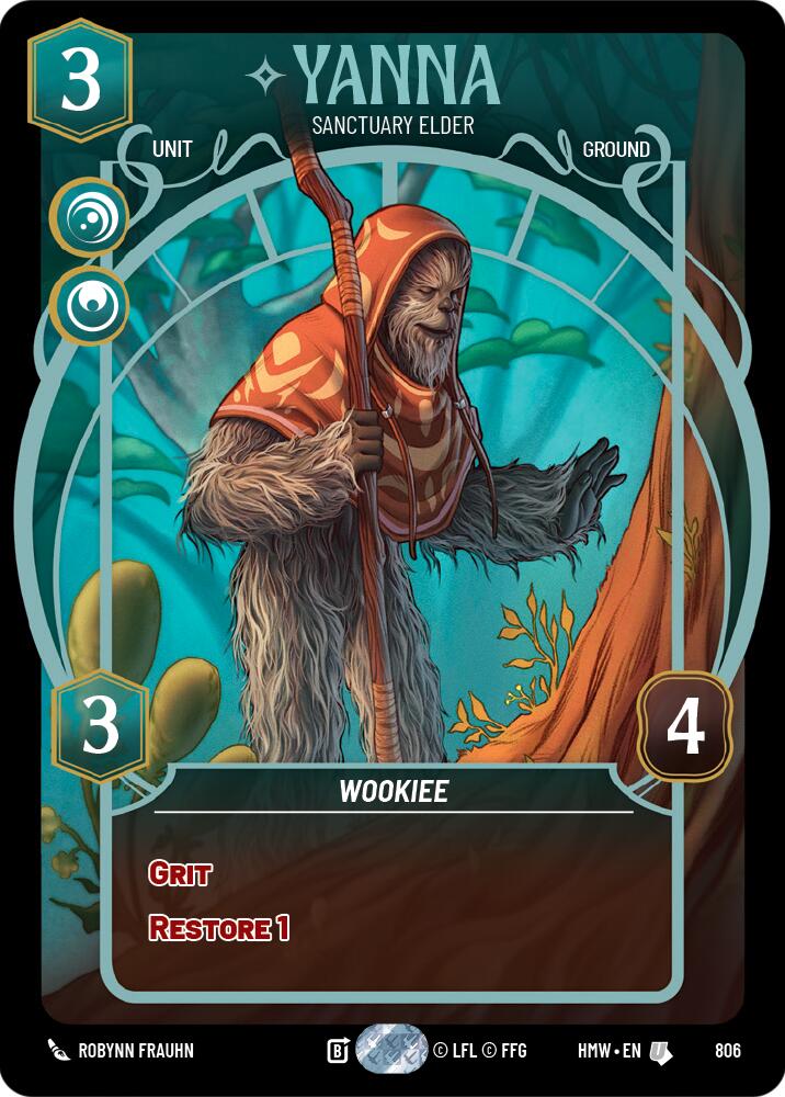 Yanna - Sanctuary Elder (806) (Prestige) (806) [Homeworlds] | Cards and Coasters CA
