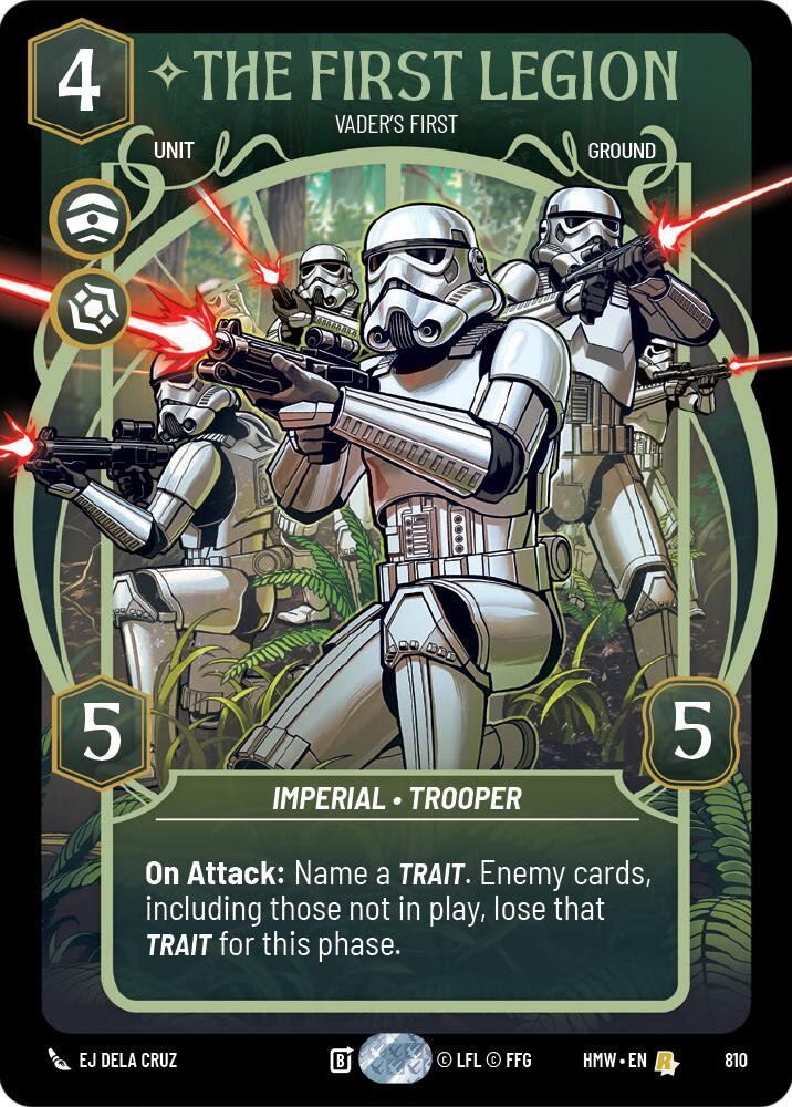 The First Legion - Vader's Fist (810) (Prestige) (810) [Homeworlds] | Cards and Coasters CA