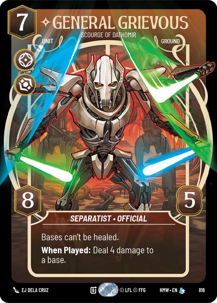 General Grievous - Scourge of Dathomir (816) (Prestige) (816) [Homeworlds] | Cards and Coasters CA