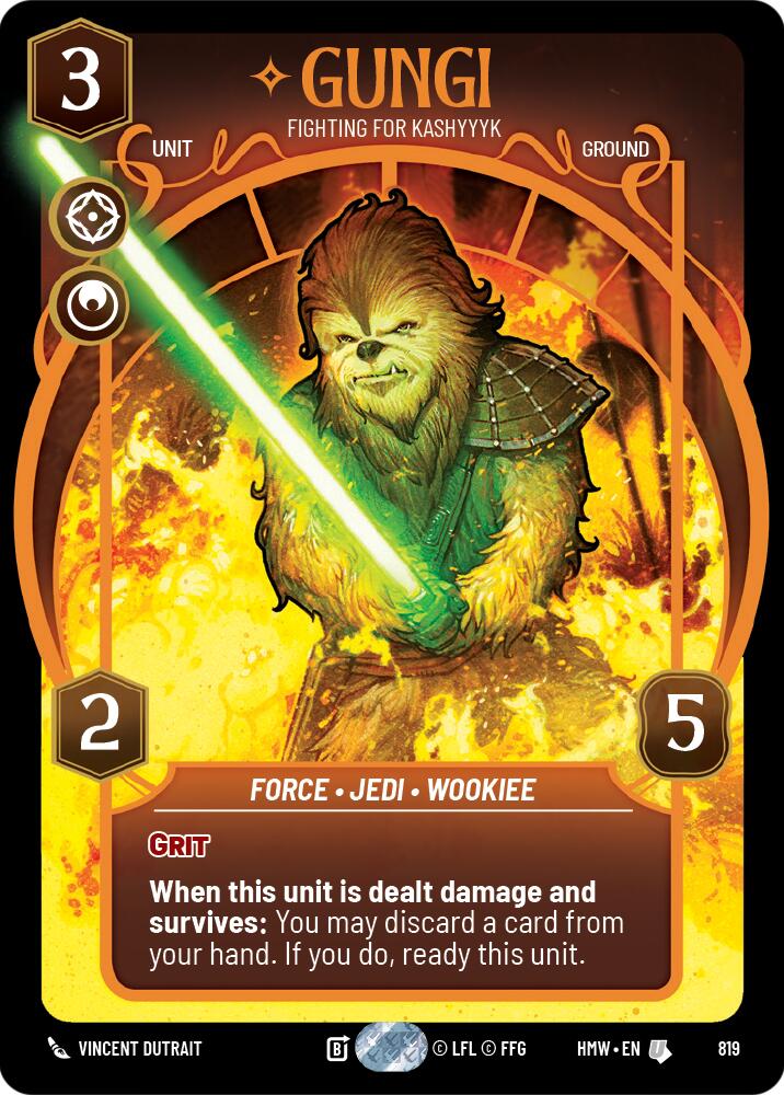 Gungi - Fighting for Kashyyyk (819) (Prestige) (819) [Homeworlds] | Cards and Coasters CA