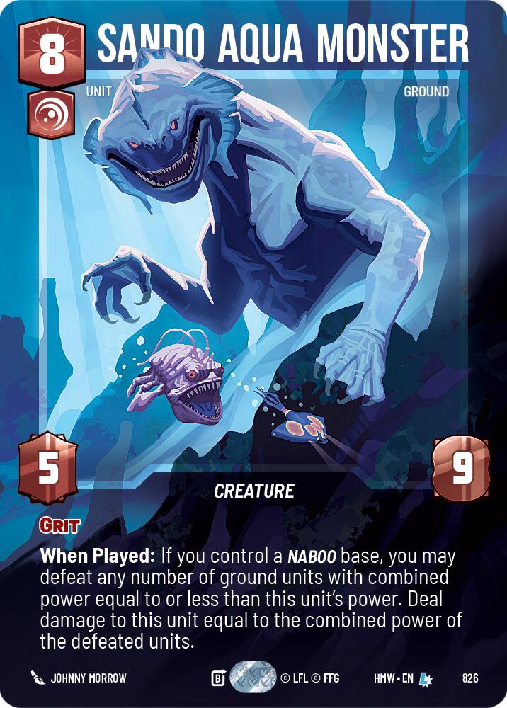 Sando Aqua Monster (826) (Prestige) (826) [Homeworlds] | Cards and Coasters CA