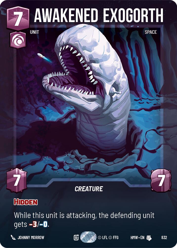 Awakened Exogorth (832) (Prestige) (832) [Homeworlds] | Cards and Coasters CA