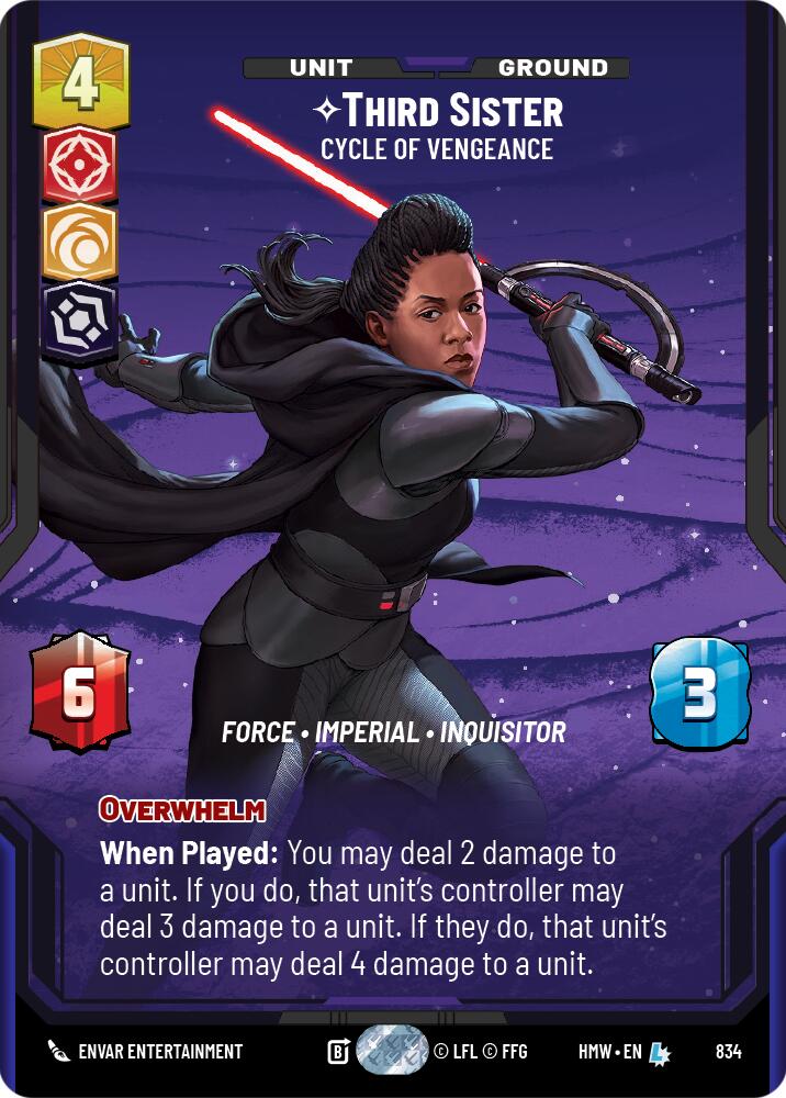 Third Sister - Cycle of Vengeance (834) (Prestige) (834) [Homeworlds] | Cards and Coasters CA