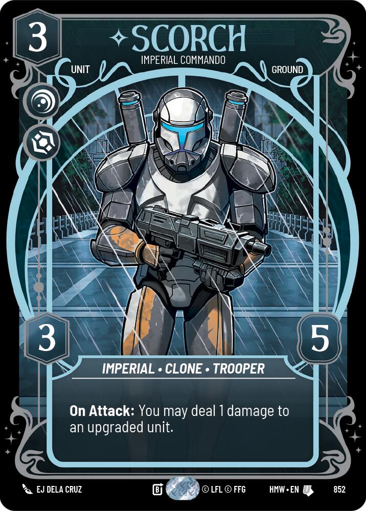Scorch - Imperial Commando (852) (Prestige Foil) (852) [Homeworlds] | Cards and Coasters CA