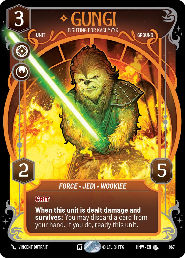 Gungi - Fighting for Kashyyyk (867) (Prestige Foil) (867) [Homeworlds] | Cards and Coasters CA
