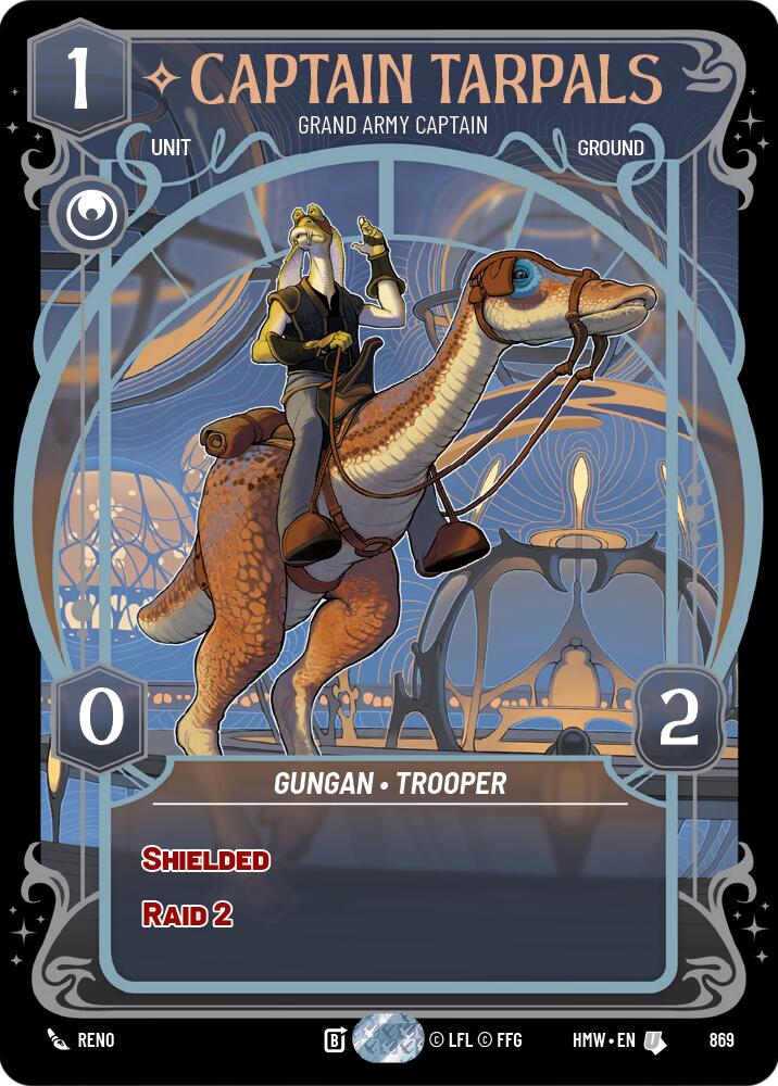 Captain Tarpals - Grand Army Captain (869) (Prestige Foil) (869) [Homeworlds] | Cards and Coasters CA