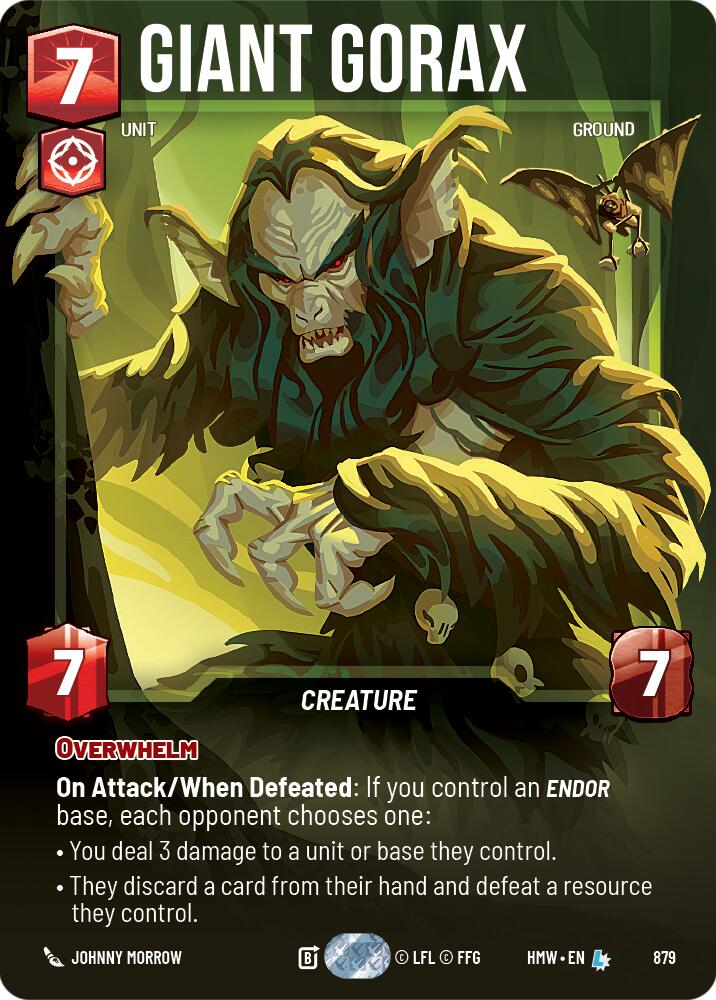 Giant Gorax (879) (Prestige Foil) (879) [Homeworlds] | Cards and Coasters CA