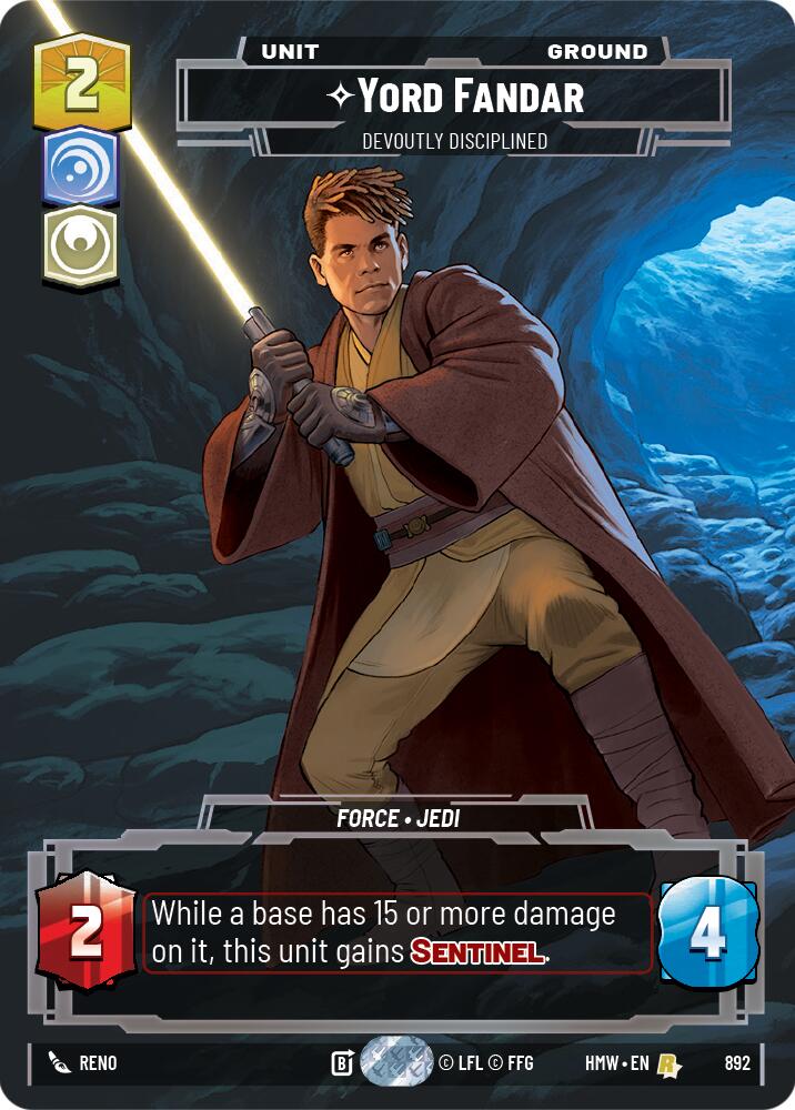Yord Fandar - Devoutly Disciplined (892) (Prestige Foil) (892) [Homeworlds] | Cards and Coasters CA
