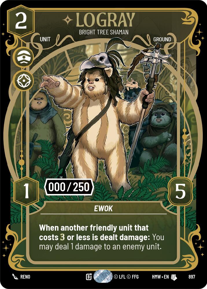 Logray - Bright Tree Shaman (897) (Serialized) (897) [Homeworlds] | Cards and Coasters CA
