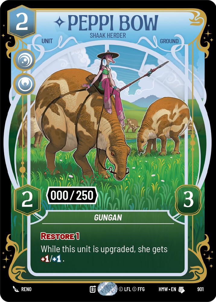 Peppi Bow - Shaak Herder (901) (Serialized) (901) [Homeworlds] | Cards and Coasters CA