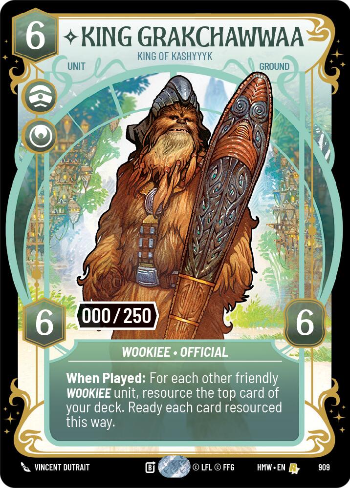 King Grakchawwaa - King of Kashyyyk (909) (Serialized) (909) [Homeworlds] | Cards and Coasters CA