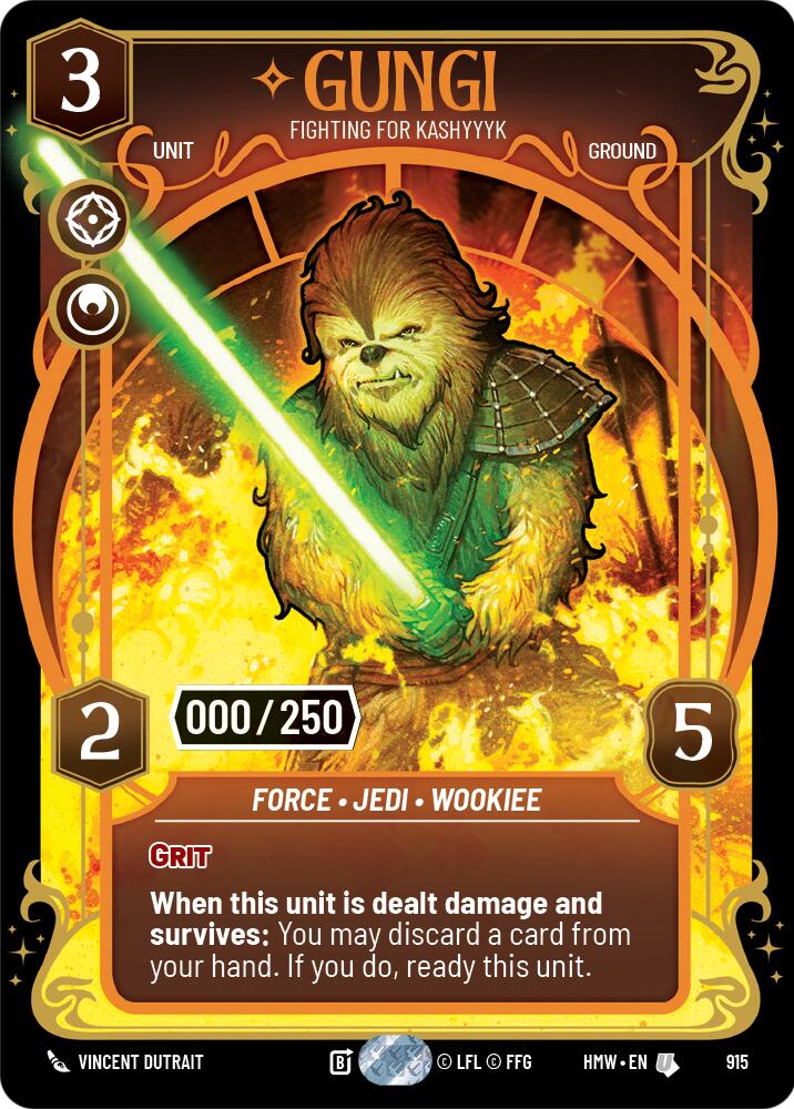 Gungi - Fighting for Kashyyyk (915) (Serialized) (915) [Homeworlds] | Cards and Coasters CA