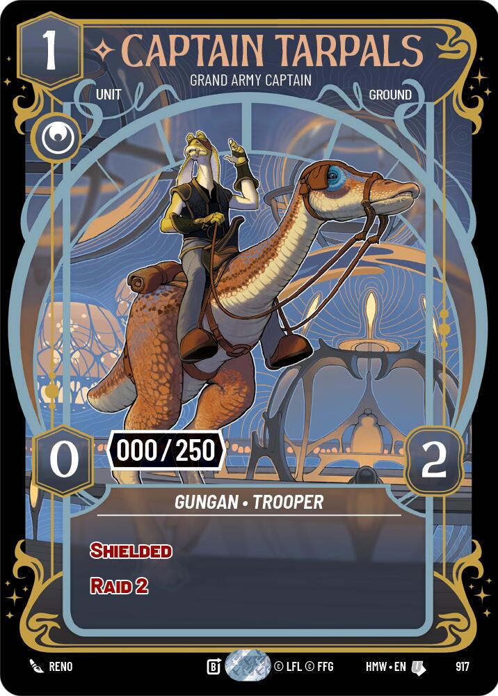 Captain Tarpals - Grand Army Captain (917) (Serialized) (917) [Homeworlds] | Cards and Coasters CA