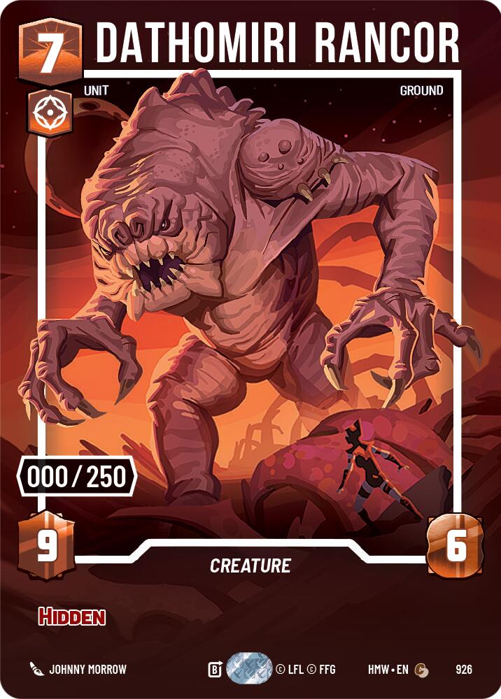 Dathomiri Rancor (926) (Serialized) (926) [Homeworlds] | Cards and Coasters CA