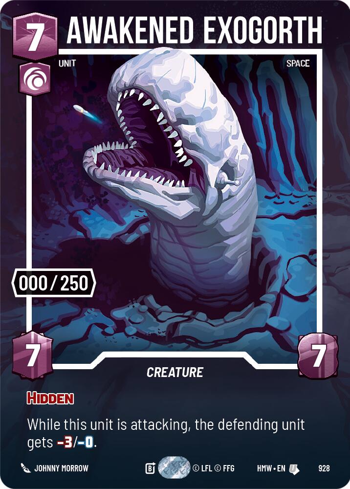 Awakened Exogorth (928) (Serialized) (928) [Homeworlds] | Cards and Coasters CA