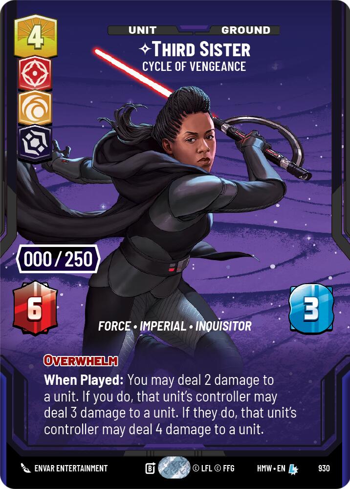 Third Sister - Cycle of Vengeance (930) (Serialized) (930) [Homeworlds] | Cards and Coasters CA