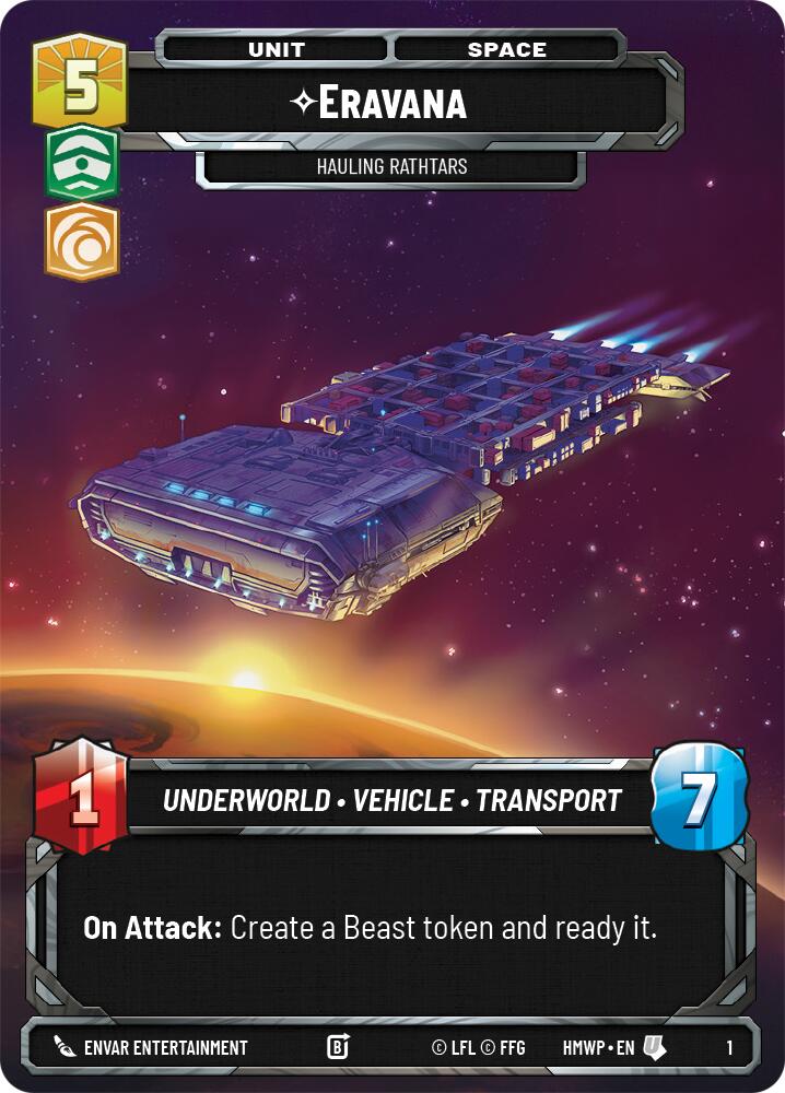 Eravana - Hauling Rathtars (1) (1) [Homeworlds: Weekly Play] | Cards and Coasters CA