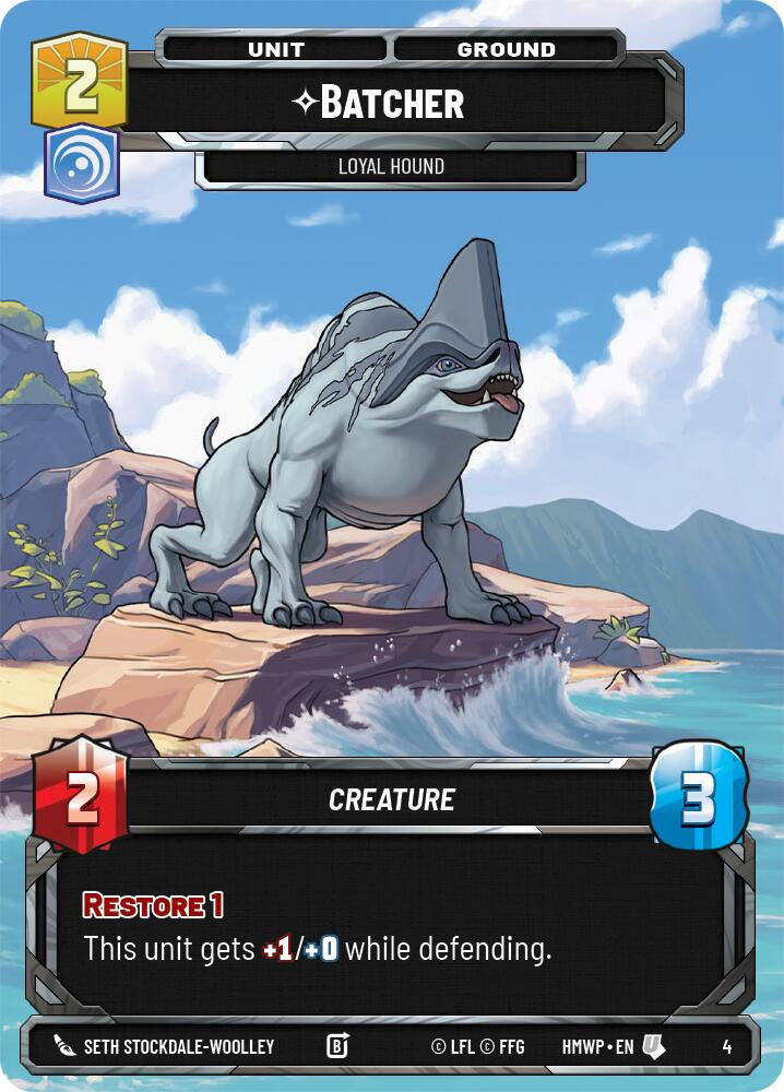 Batcher - Loyal Hound (4) (4) [Homeworlds: Weekly Play] | Cards and Coasters CA