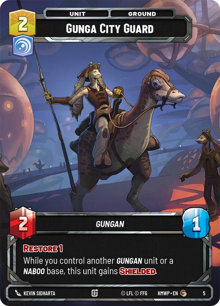 Gunga City Guard (5) (5) [Homeworlds: Weekly Play] | Cards and Coasters CA