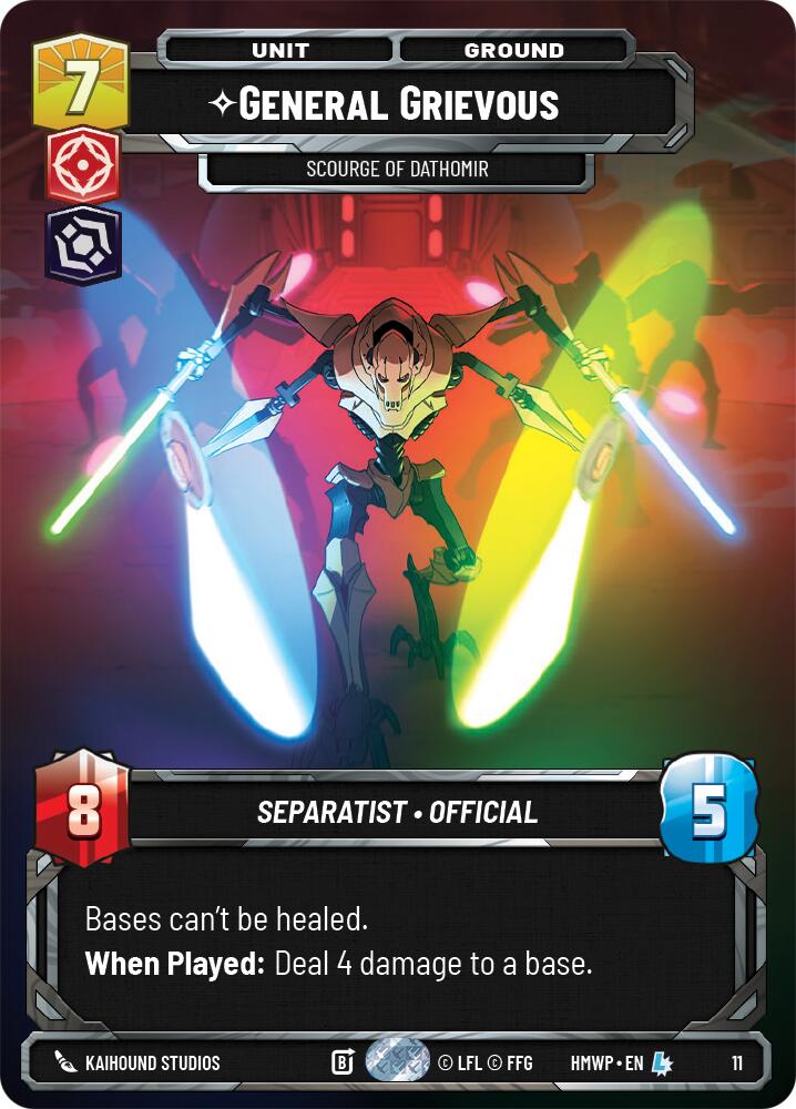 General Grievous - Scourge of Dathomir (11) (11) [Homeworlds: Weekly Play] | Cards and Coasters CA