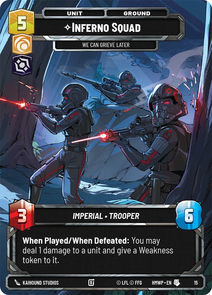 Inferno Squad - We Can Grieve Later (15) (15) [Homeworlds: Weekly Play] | Cards and Coasters CA