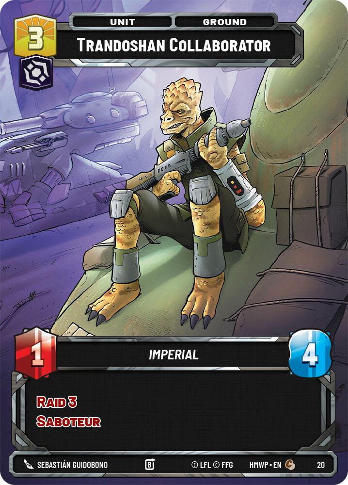 Trandoshan Collaborator (20) (20) [Homeworlds: Weekly Play] | Cards and Coasters CA