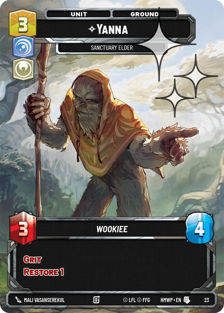 Yanna - Sanctuary Elder (23) (Foil) (23) [Homeworlds: Weekly Play] | Cards and Coasters CA