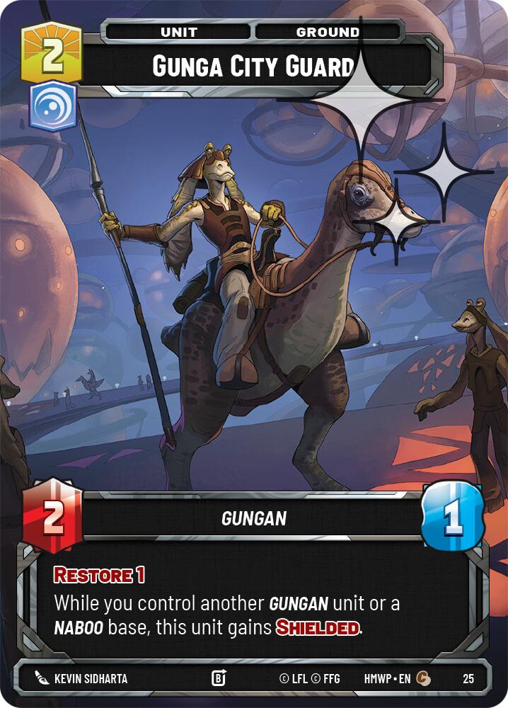 Gunga City Guard (25) (Foil) (25) [Homeworlds: Weekly Play] | Cards and Coasters CA