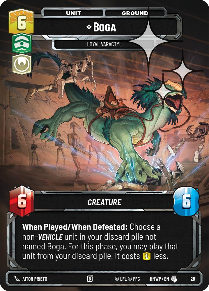 Boga - Loyal Varactyl (28) (Foil) (28) [Homeworlds: Weekly Play] | Cards and Coasters CA