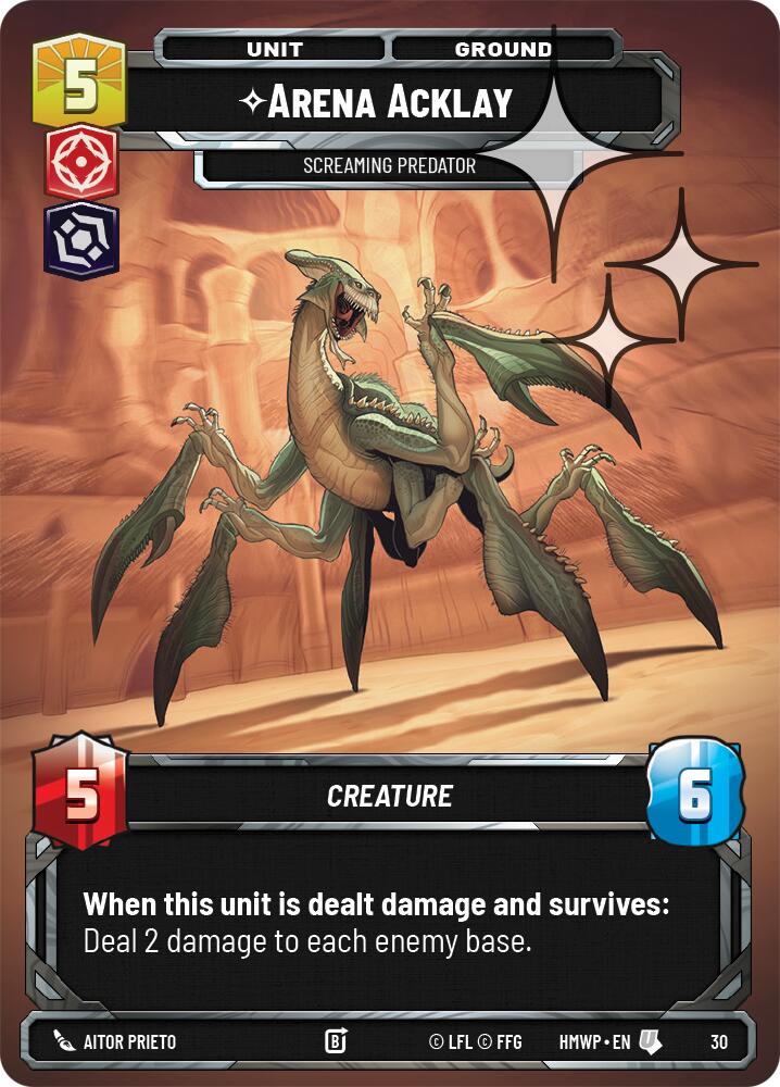 Arena Acklay - Screaming Predator (30) (Foil) (30) [Homeworlds: Weekly Play] | Cards and Coasters CA