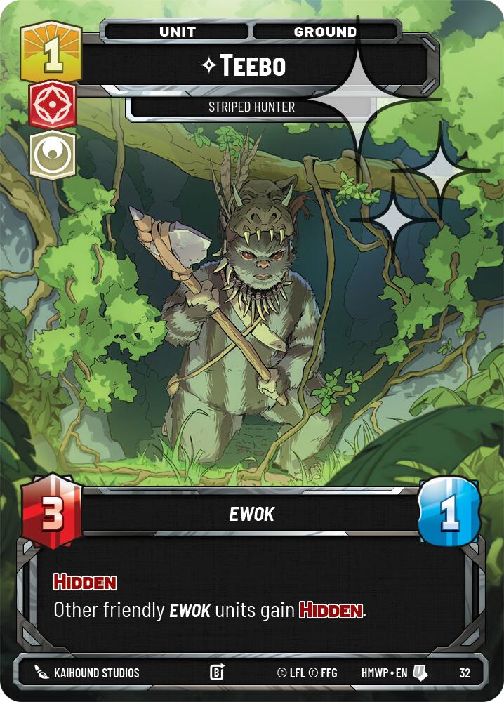 Teebo - Striped Hunter (32) (Foil) (32) [Homeworlds: Weekly Play] | Cards and Coasters CA