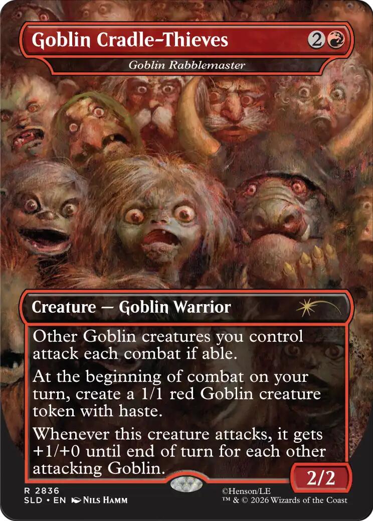 Goblin Cradle-Thieves - Goblin Rabblemaster [Secret Lair Drop Series] | Cards and Coasters CA