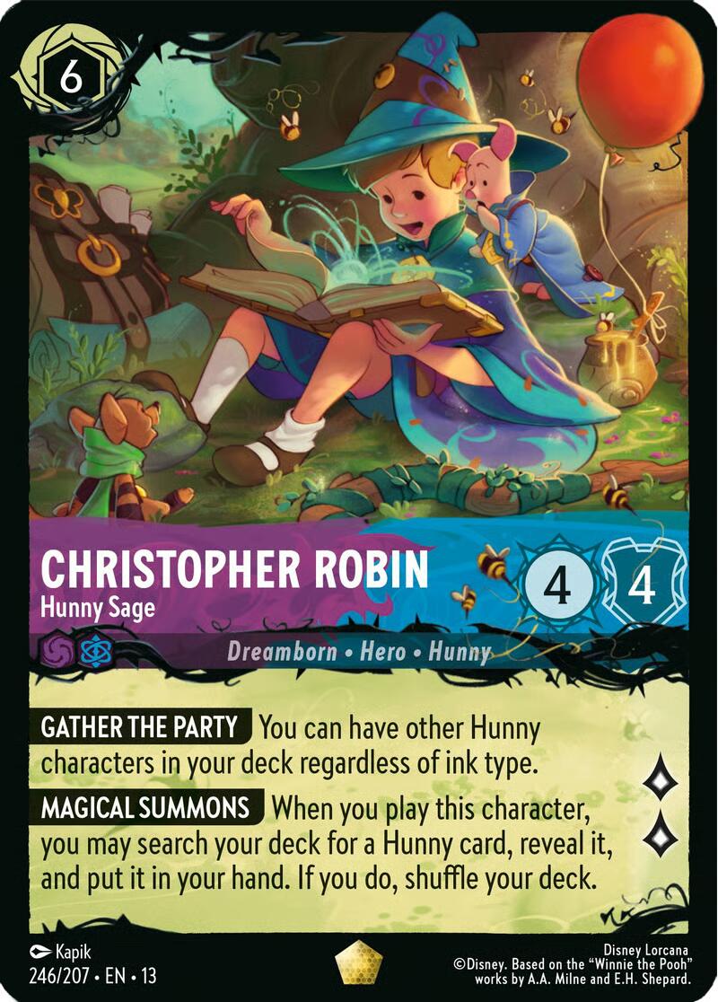 Christopher Robin - Hunny Sage (246/207) [Illumineer's Quest: The Great Hunny Rescue] | Cards and Coasters CA