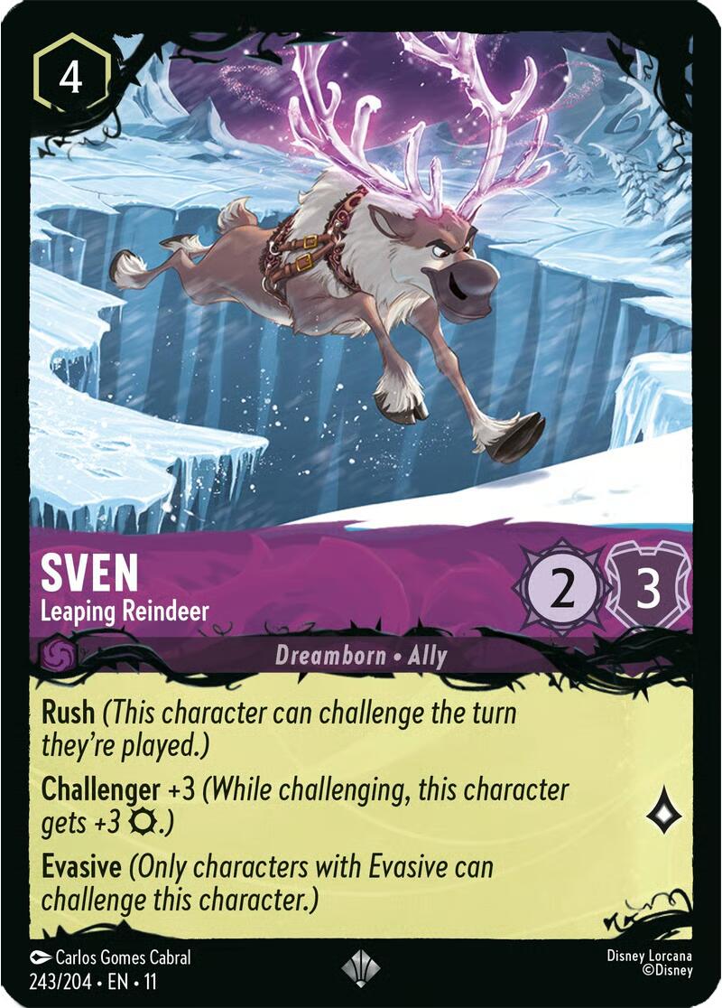 Sven - Leaping Reindeer (243/204) [Illumineer's Quest: The Great Hunny Rescue] | Cards and Coasters CA