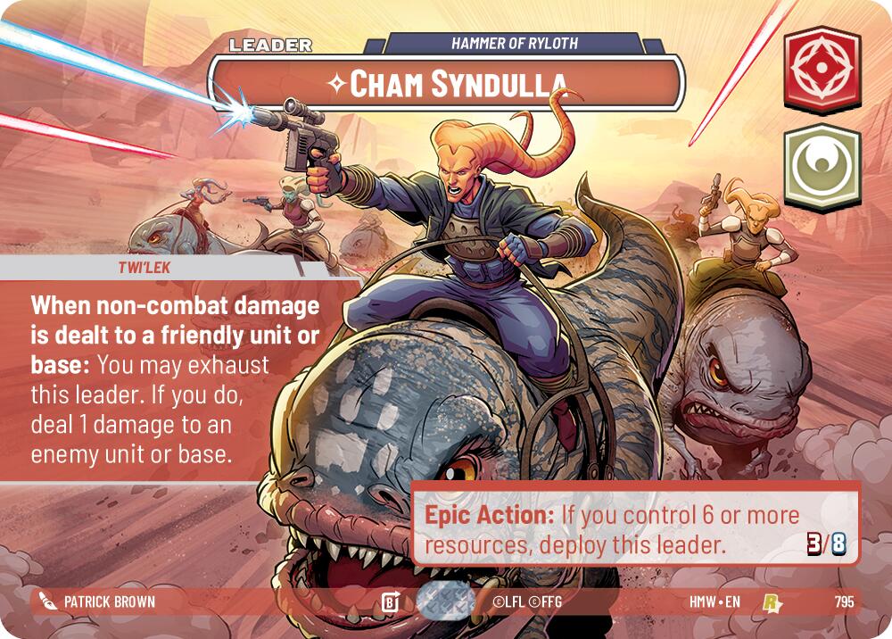 Cham Syndulla - Hammer of Ryloth (795) (Showcase) (795) [Homeworlds] | Cards and Coasters CA