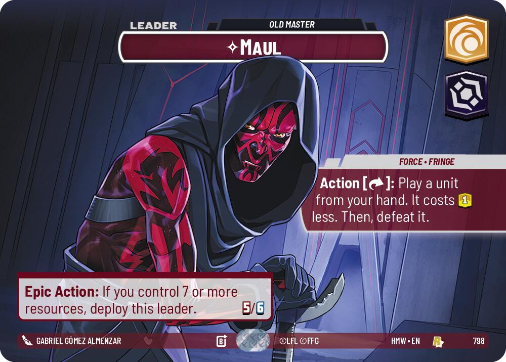 Maul - Old Master (798) (Showcase) (798) [Homeworlds] | Cards and Coasters CA