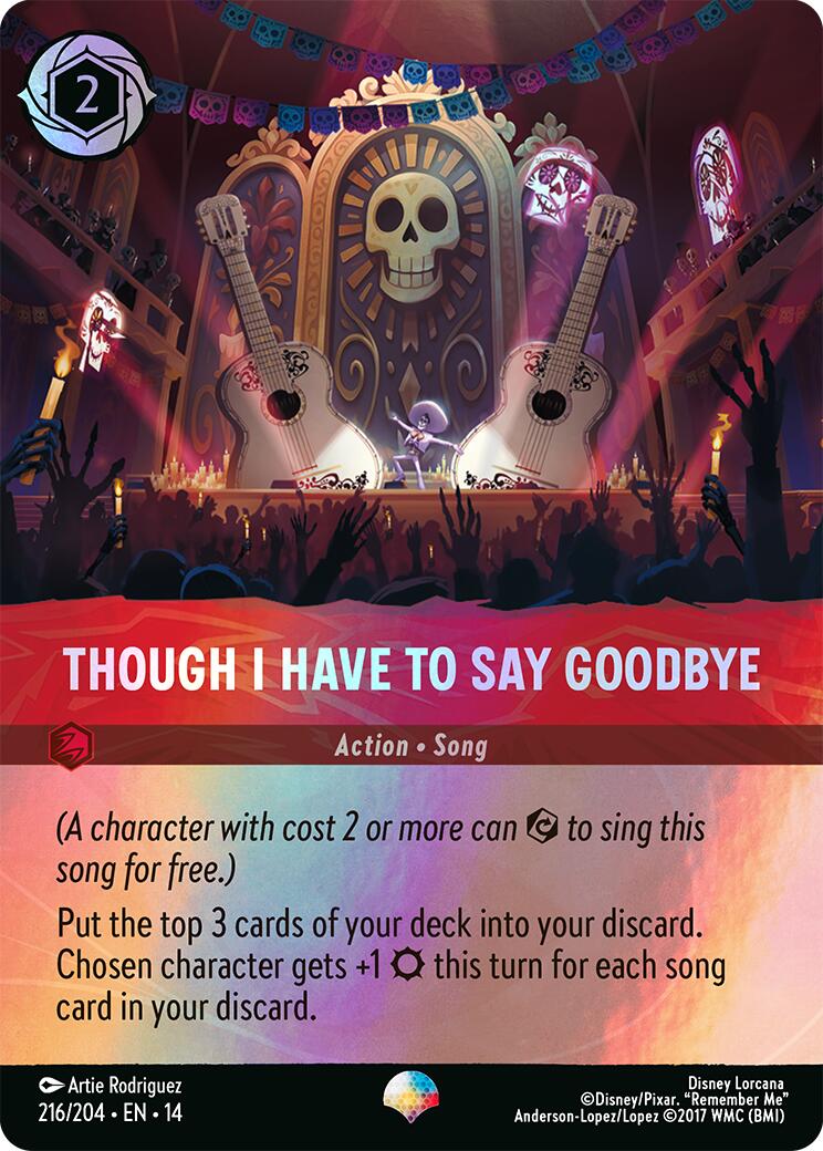 Though I Have to Say Goodbye (Epic) (216/204) [Hyperia City] | Cards and Coasters CA