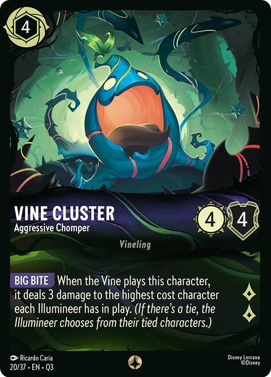 Vine Cluster - Aggressive Chomper (20/37) [Illumineer's Quest: The Great Hunny Rescue] | Cards and Coasters CA