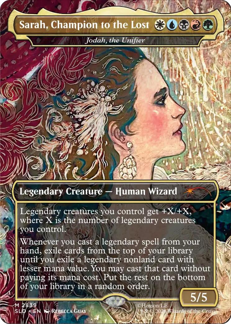 Sarah, Champion to the Lost - Jodah, the Unifier [Secret Lair Drop Series] | Cards and Coasters CA