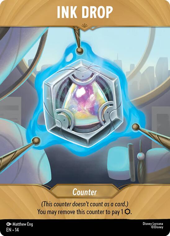 Ink Drop (Blue) [Hyperia City] | Cards and Coasters CA