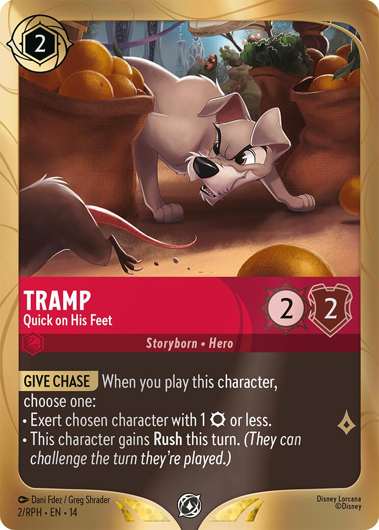 Tramp - Quick on His Feet (2) [Promo Cards] | Cards and Coasters CA