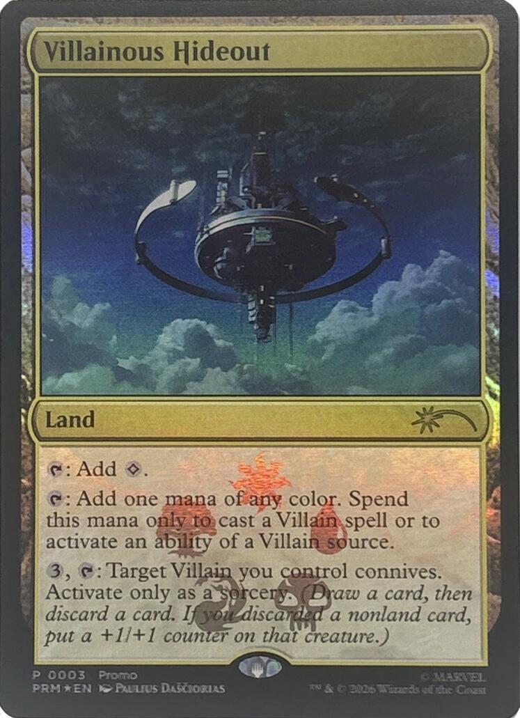 Villainous Hideout [Marvel Super Heroes Promos] | Cards and Coasters CA