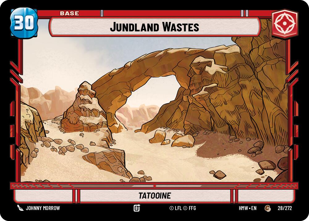 Jundland Wastes // Weakness (28/272 // T02/05) (28/272 // T02/05) [Homeworlds] | Cards and Coasters CA