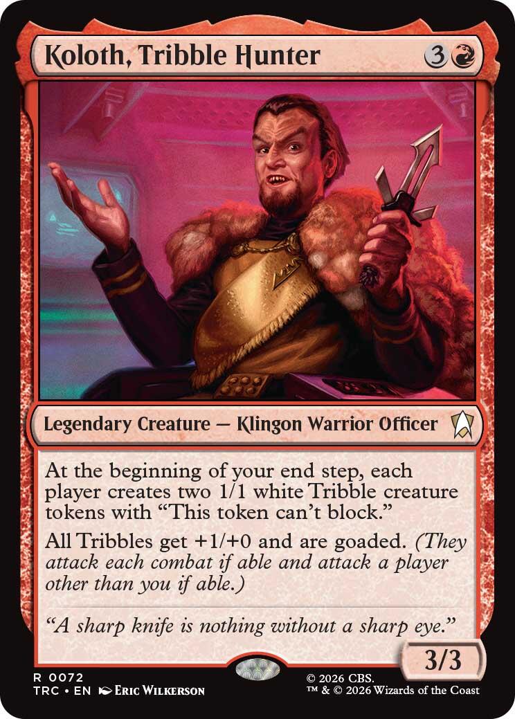 Koloth, Tribble Hunter [Star Trek Commander] | Cards and Coasters CA