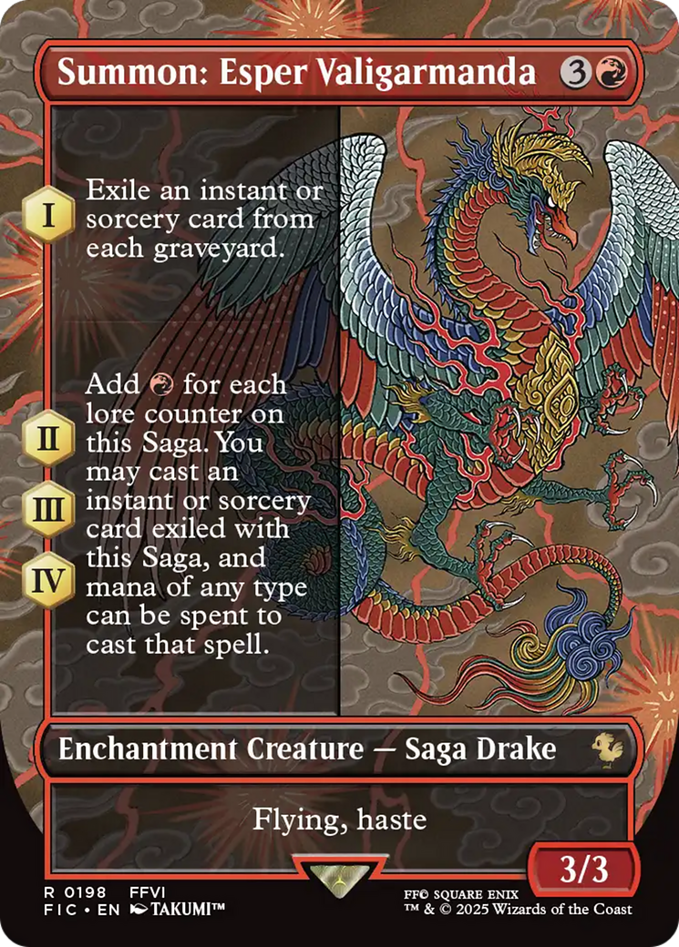Summon: Esper Valigarmanda (Borderless) [FINAL FANTASY Commander] | Cards and Coasters CA