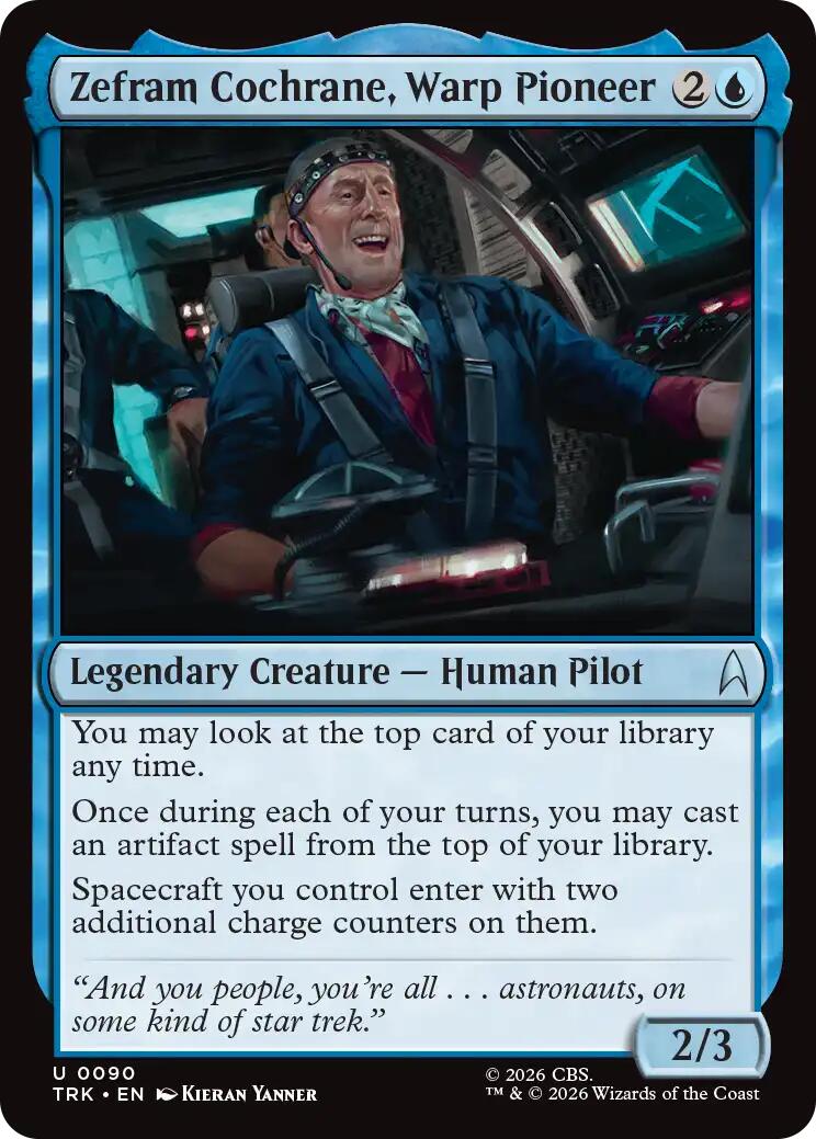 Zephram Cochrane, Warp Pioneer [Star Trek] | Cards and Coasters CA