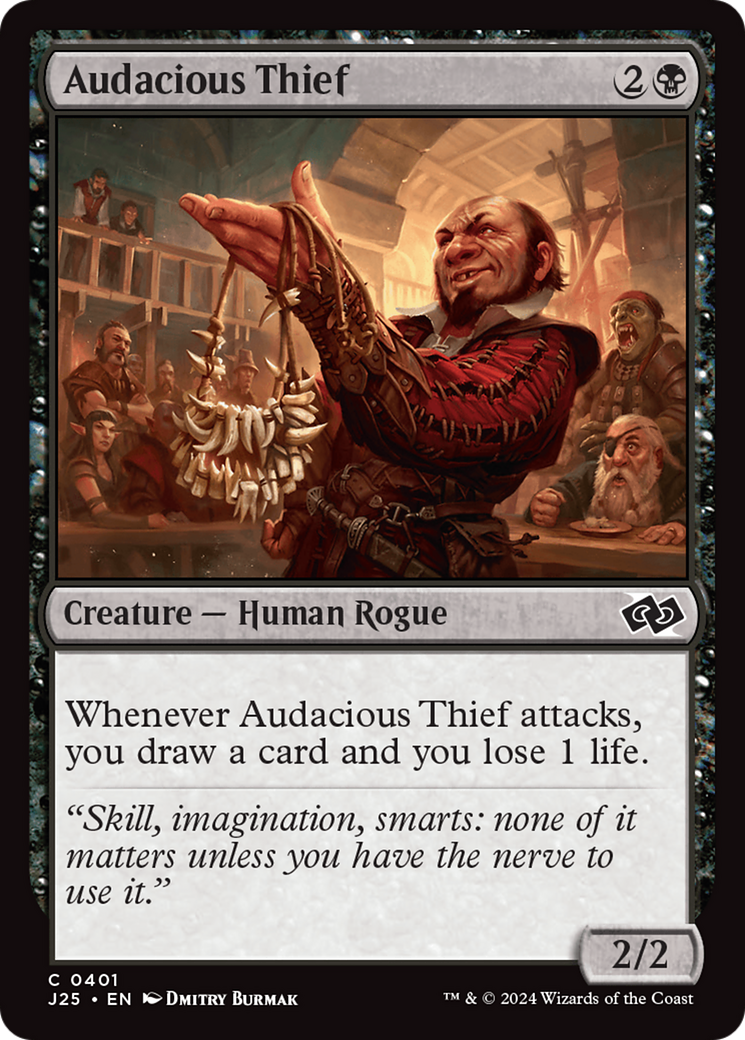 Audacious Thief [Foundations Jumpstart] | Cards and Coasters CA