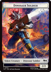 Dinosaur Soldier // Copy Double-Sided Token [Teenage Mutant Ninja Turtles Tokens] | Cards and Coasters CA